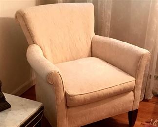 White occasional chair