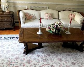 Complete French Provincial Walnut Living Room