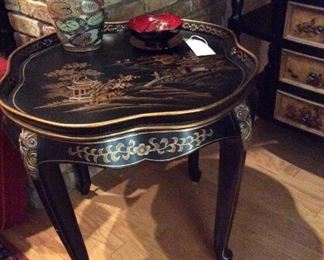 asian end table