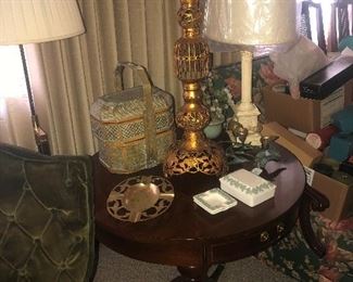 You may purchase now for $120 table, 3 brass candle holder $100 each
Winner will be selected 6/13; You must be prepared to pay when you receive the call; Your bid must be above 50% of the original asking price