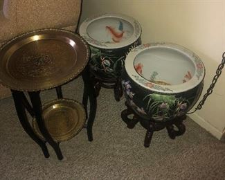 You may purchase now for $210 2 tier brass end table; set of vases $45 each
Winner will be selected 6/13; You must be prepared to pay when you receive the call; Your bid must be above 50% of the original asking price