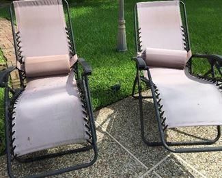 PAIR OF LOUNGERS