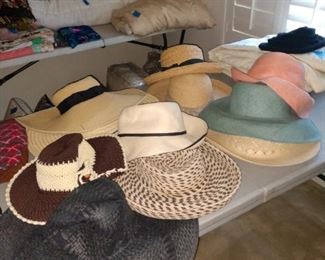 More hats ready to keep the sun away!