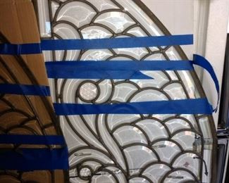 2 BEAUTIFUL large approximately 5 feet tall glass pieces perfect condition