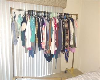 Lots of everyday woman's blouses and clothing