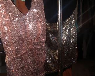 Several formal dresses
