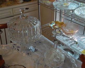 This awesome covered crystal cake stand is one of the nicest (and heaviest!) we've seen.