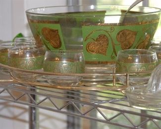 Mid Century punch bowl set. Surely, the Brady Bunch had this one!