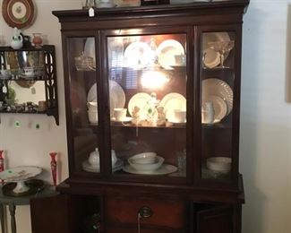 One of the 2 China cabinets.