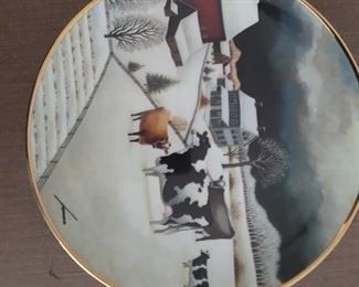 Collectible Folk Art "Holy Cow Plates".