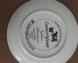 Folk Art Inspired "Holy Cow Plates".