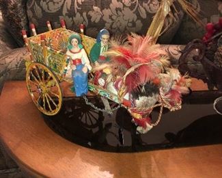 Italian figures and cart