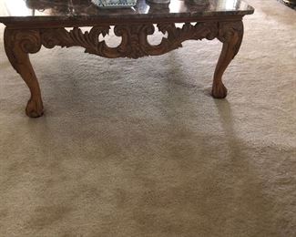 Detail of coffee table