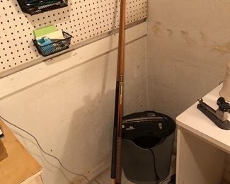 Two pool cues