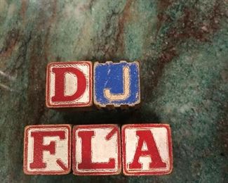 Vintage children’s wood blocks