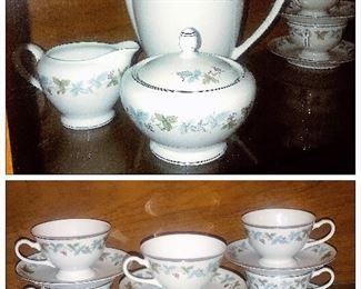 Vintage, Fine China of Japan pattern#6701 circa1967 Total 88 pieces, Tea Service for 12.