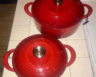 Red enamel ware by Tarantino