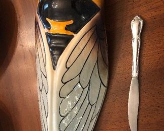 Large ceramic Cicada.