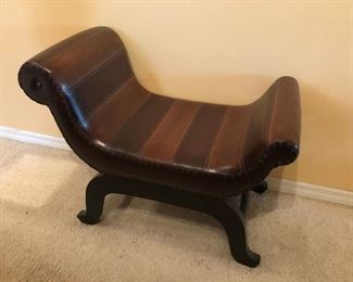 leather bench