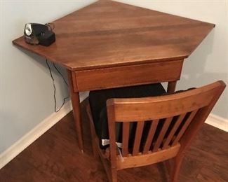 vintage corner desk