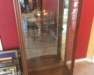 Oak Curio Cabinet