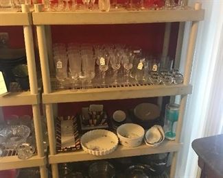 Wine glasses, etc