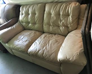 leather loveseat