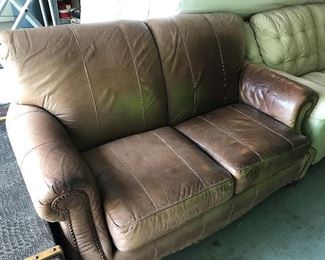 leather loveseat