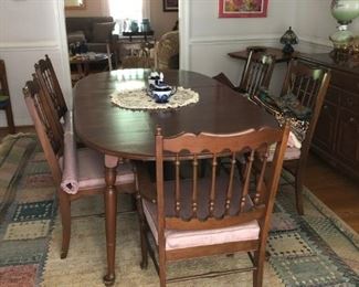 Dining room table and 6 chairs. Selling chairs separately. 