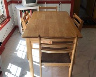 Kitchen table and chairs. Sold as a set. 