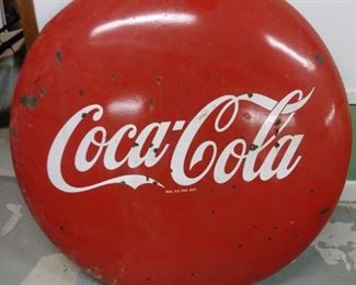Coca-Cola Button Sign 48" wide