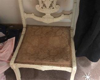 Antique boudoir chair