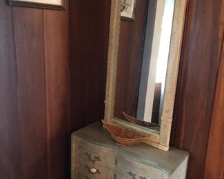 French dressing chest and mirror
