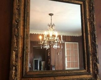 Ornate gold mirror