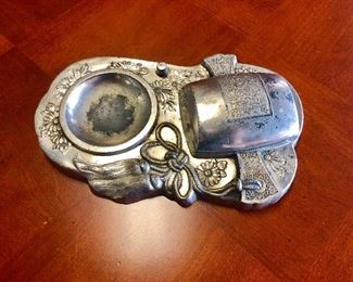 c.1945-52, Vintage Cigarette Holder with Ashtray, Stamped "Made in Occupied Japan"