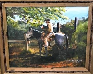 Original framed and signed painting by Anthony Hinojosa