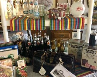 Vintage Coca-Cola Collectibles, as well as a 1960's Dr's Bag 