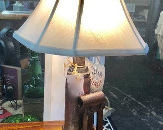 2-Ton Vintage Car Jack custom made into a lamp by Cass Neighbors (Chattanooga, TN)