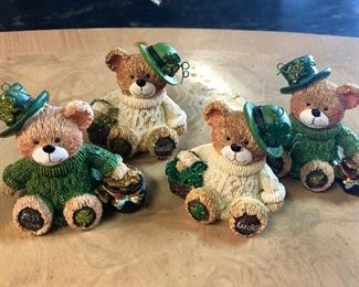 Collector St Patrick's Day Bears (ornaments)