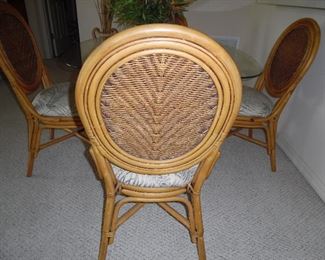 Close-up of chair back