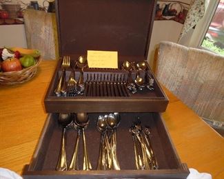 Oneida flatware set.  Service for 12.  Appears to never have been used,