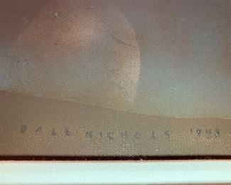 DALE NICHOLS 1949 "Early Risers" Oil on Canvas - 30" x 40"