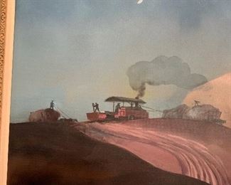 DALE NICHOLS 1949 "Early Risers" Oil on Canvas - 30" x 40"