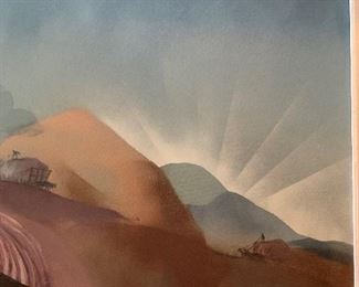 DALE NICHOLS 1949 "Early Risers" Oil on Canvas - 30" x 40"