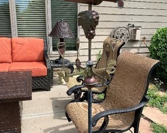 "Wine" Weather Vane Yard Art