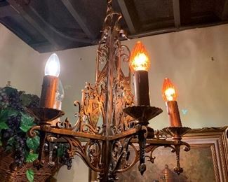 Antique Brass Chandelier