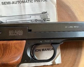 Smith and Wesson .22 Semi Automatic Model 41