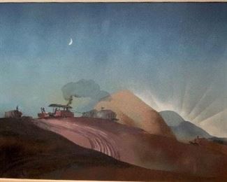 DALE NICHOLS 1949 "Early Risers" Oil on Canvas - 30" x 40"