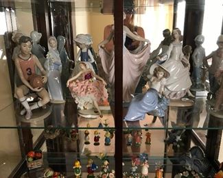 Lladro figurines baseball ballerina women  