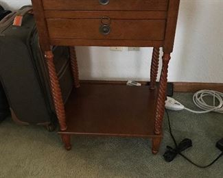 Antique Sewing machine in cabinet